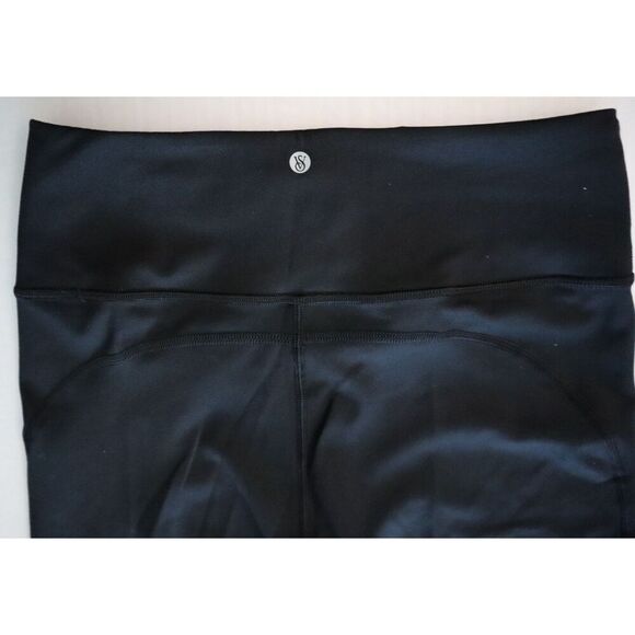 Victoria's Secret 11222522 Women Sz M Black Essential High-Rise Lace-Up Leggings - Picture 7 of 11